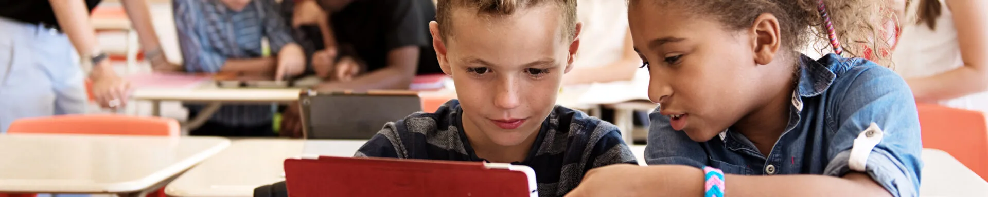 Kinderen leren in de klas