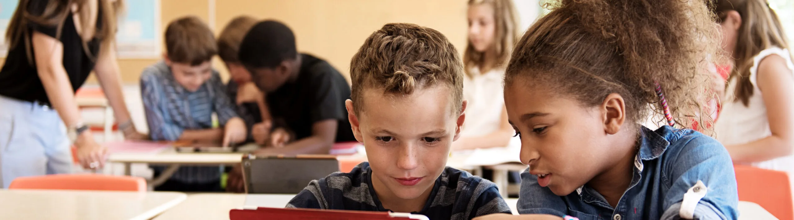 Kinderen leren in de klas