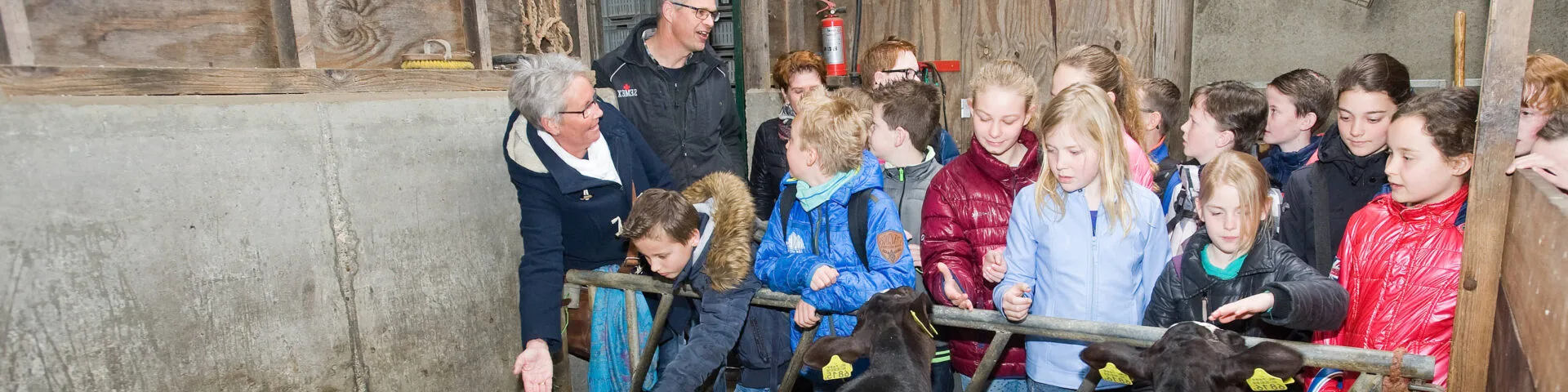 Op boerderij excursie met de klas