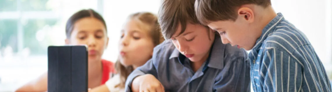 Klas met kinderen